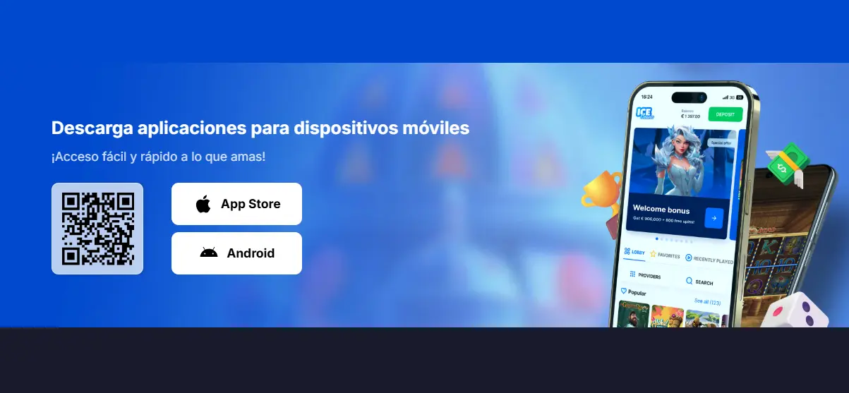 Juego desde el móvil en Ice Casino